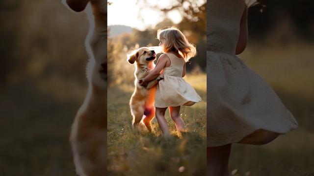 Girl dancing with a puppy. Creative and beautiful AI dreams #dreamyai, #beautiful, #cute смотреть онлайн