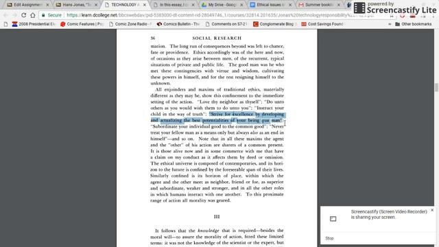 Hans Jonas' "Technology and Responsibility" (1) смотреть онлайн