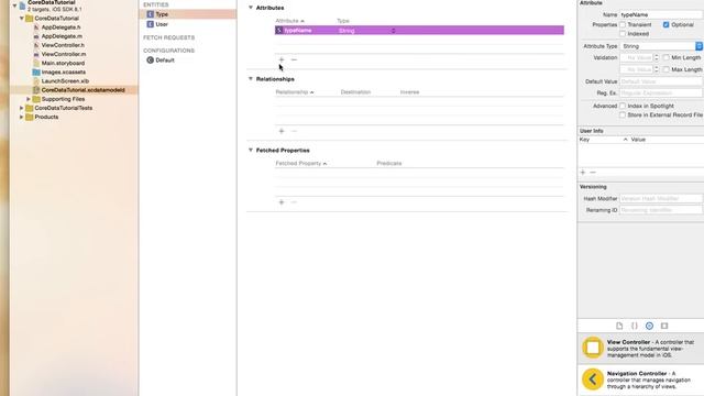 Core Data Tutorial Part 1/5 - ManegedObjectModel: Entities, Attributes, Relationships, DeleteRules смотреть онлайн