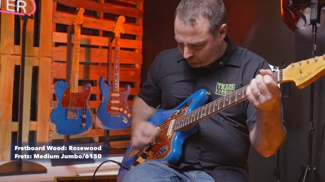 Fender Custom Shop 1962 Jaguar in Sapphire Blue Transparent смотреть онлайн