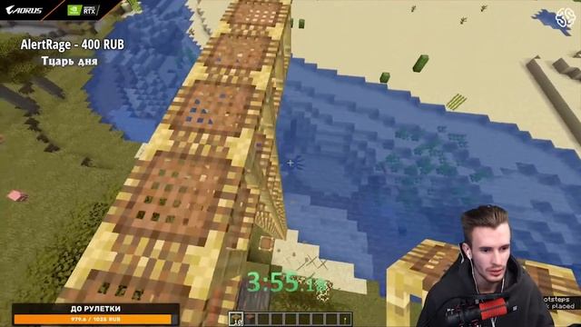 ЗАКВИЕЛЬ ПРОБУЕТ ПОВТОРИТЬ БАГ ОТ ДРИМА С ПОДМОСКАМИ / ХОДЬБА ПО ВОЗДУХУ В МАЙНКРАФТЕ смотреть онлайн