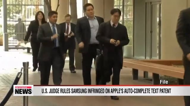 U.S. judge rules Samsung infringed on Apple's word recommendation patent смотреть онлайн