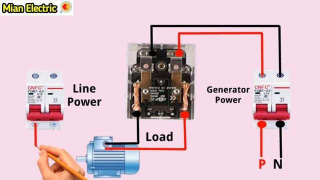 How To Make Automatic Transfer Switch Using Power Relay For Generator & Wapda || Single Phase ATS смотреть онлайн