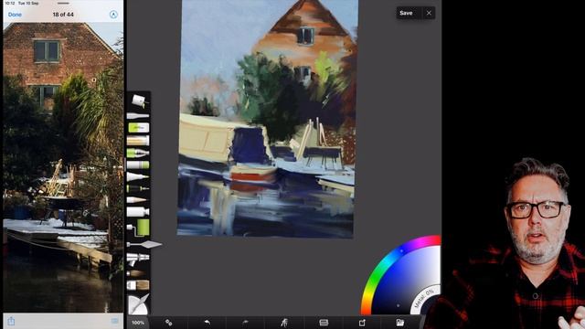 Experimenting With  Palette Knives In Artrage For The Ipad