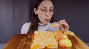 ASMR APPLES, NAVEL ORANGES / EATING WITHOUT TAKING