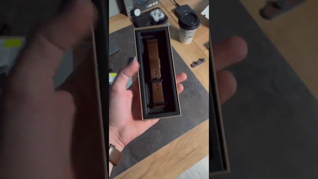 Кожаный ремешок Nomad Modern Strap для Apple Watch 44mm/42m, 45 mm. dark brown 🍂🧥 смотреть онлайн