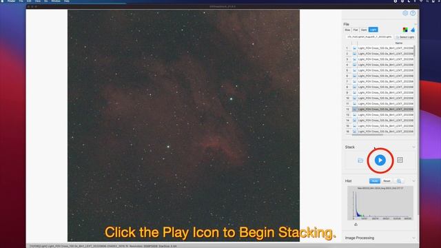 ZWO ASI Studio-View And Stack FITS Files On Mac. Subframe Selection And Stacking. English Subtitles
