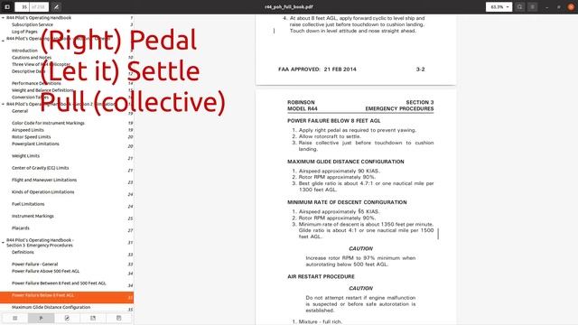 Flying through the Helicopter Flying Handbook - Chapter 05 Rotorcraft Flight Manual - Robinson Ed. смотреть онлайн