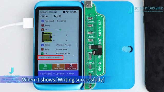 V1S Pro Face ID Tag-on Repair Flex Cable Operation Video----English смотреть онлайн