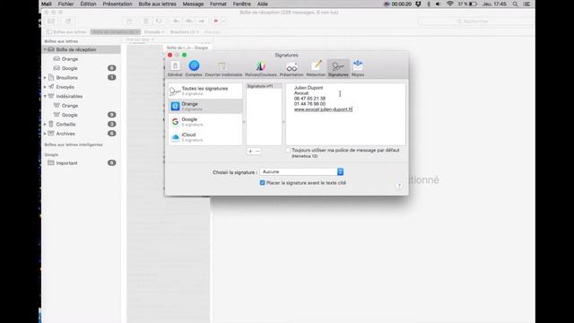 Comment changer la signature email de ma messagerie Mail pour Mac смотреть онлайн
