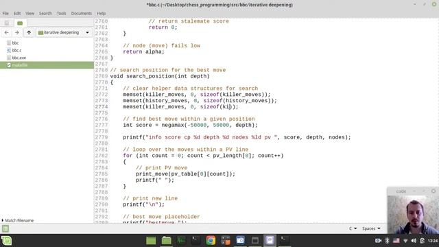 59-Bitboard CHESS ENGINE in C implementing ITERATIVE DEEPENING смотреть онлайн