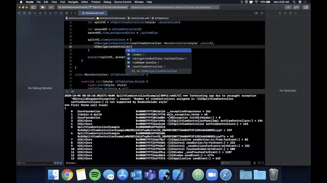 Split View Controller in App (Swift 5, Xcode 12, 2020) - iOS Development смотреть онлайн
