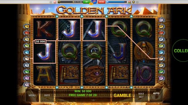 Golden Ark Slot 4 Scatter Bonus (#6) 225x Win смотреть онлайн