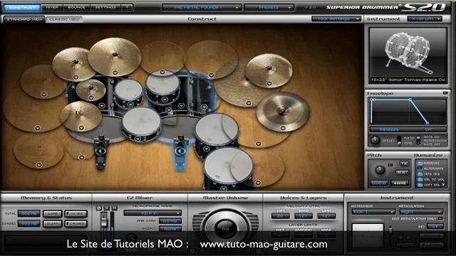 TUTO MAO : SUPERIOR DRUMMER 2 TOONTRACK PARTIE1