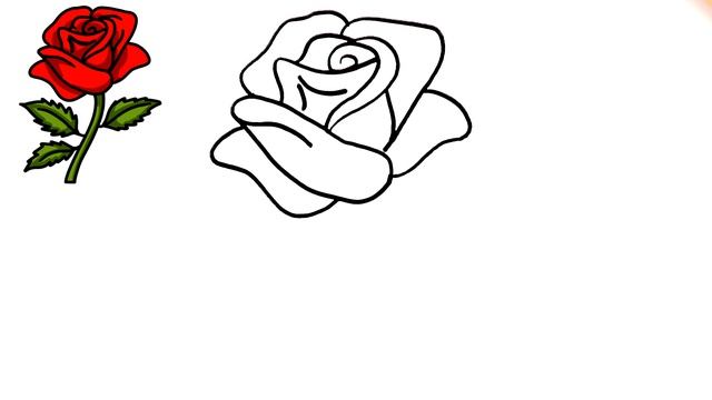 COMMENT DESSINER une ROSE FACILE смотреть онлайн