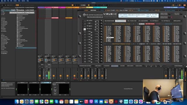 Virus TI with Ableton Live 11. My workflow on MacBook Pro (Monterey). Quick Jam Session Tutorial. смотреть онлайн