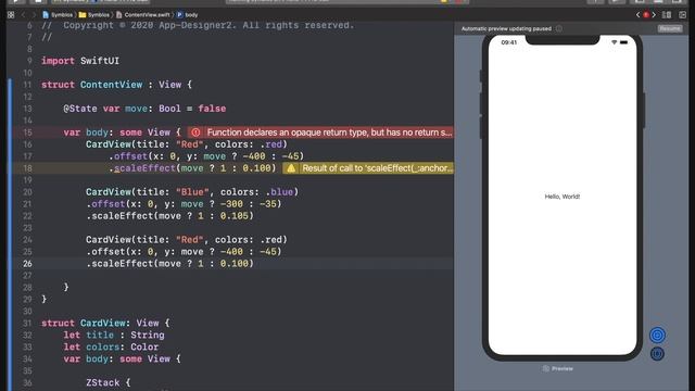 SwiftUI Animation Cards