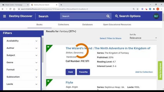 How to search for resources in Destiny Discover смотреть онлайн