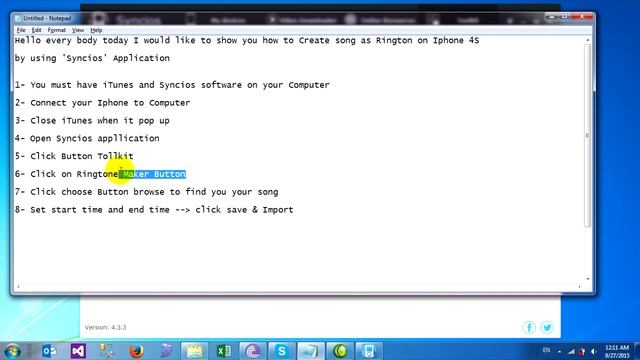 How to Create Song as Ringtone on iphone 4S, iPhone 5, iPhone 5s, iphone 6, iphne 6s смотреть онлайн