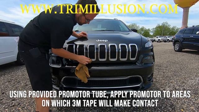 Trim Illusion ABS473 Jeep Cherokee Overlay Grille Installation смотреть онлайн