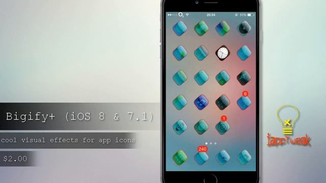 Bigify+ (iOS 8 & 7.1) : Easily Customize Your iOS icons - UPDATED For iOS 8.3-8.4 смотреть онлайн