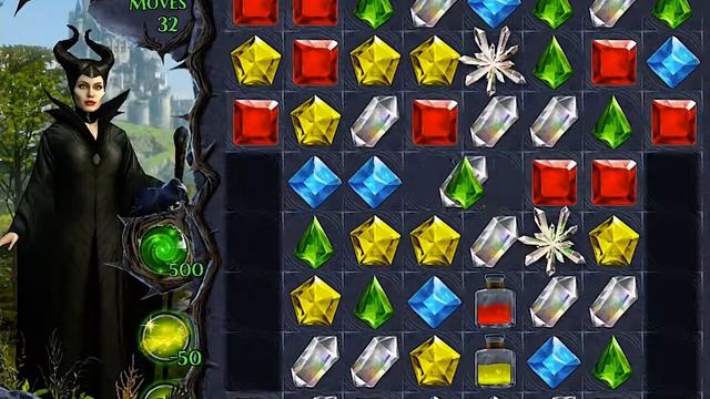 Maleficent Free Fall Level 55 Walkthrough смотреть онлайн