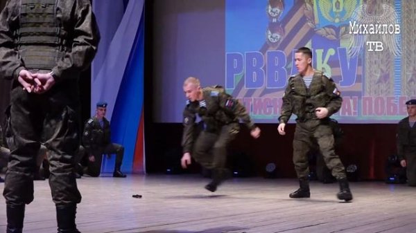 Показательные выступления десантников ВДВ