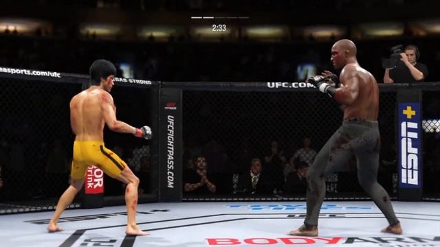 Bruce Lee vs. Bobby Lashley | WWE Master (EA sports UFC 4) смотреть онлайн