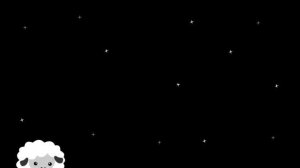 Baby Sensory - Черно-Белая Красная Анимация - Время сна Sleepy Sheep (Укладывает новорожденного спат