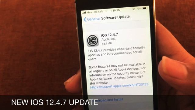 IOS 12.4.7 | APPLE LATEST UPDATE FOR IOS 12 SUPPORTED DEVICES смотреть онлайн