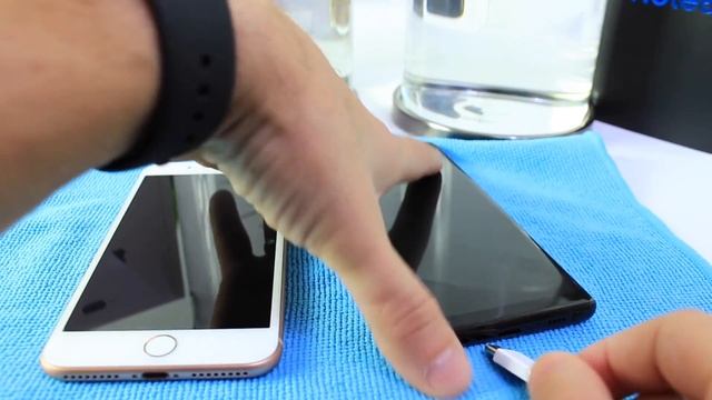 iPhone 8+ Vs Galaxy Note 8 Water & Performance TEST смотреть онлайн
