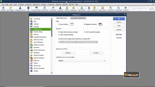Learn Quickbooks Topic 07 Interface and Customization Part 4 DigiSkillsby Student Mentor смотреть онлайн