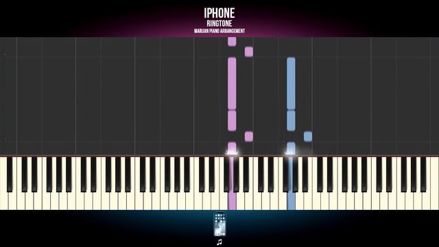How To Play: iPhone Ringtone - Xylophone/Marimba | Piano Tutorial EASY смотреть онлайн