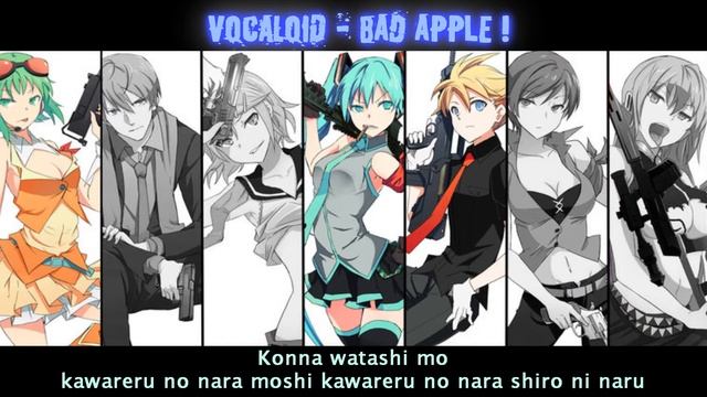 Vocaloid Bad apple [Lyrics] смотреть онлайн