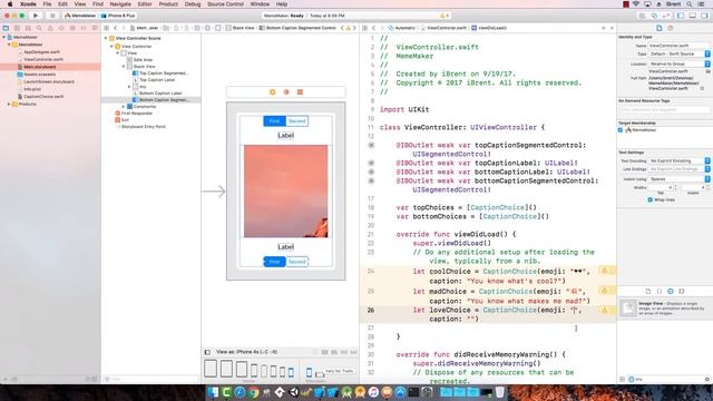 20 Final Project - MemeMaker - Intro to App Development with Swift смотреть онлайн