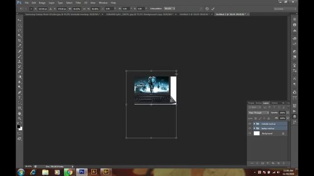 Laptop Mobile Mock Up Tutorial | free download laptop mockup смотреть онлайн