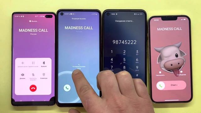 Incoming Call Samsung S10+ and OPPO A55 / Outgoing Call iPhone 13 Pro and Samsung A21s, android 12 смотреть онлайн