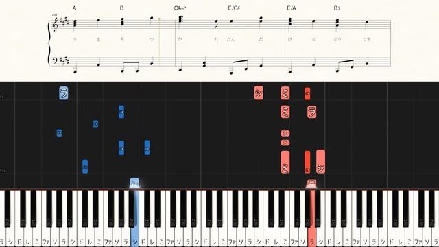 Ao To Natsu - Mrs. GREEN APPLE - Medium Piano Tutorial + Sheets смотреть онлайн