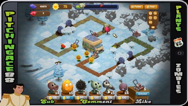 Plants v Zombies Adventures - Frostbite Falls 2/5 (Facebook, iPhone, Android) смотреть онлайн
