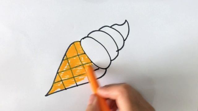 Bolalar uchun muzqaymoq rasm chizish / Рисование мороженого для детей / Drawing ice cream for kids смотреть онлайн