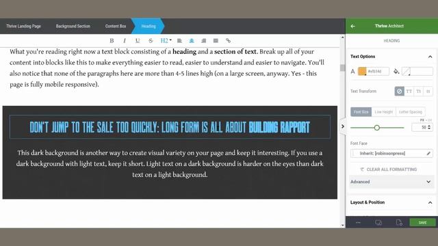 Time Saving Tips For Using Thrive Architect