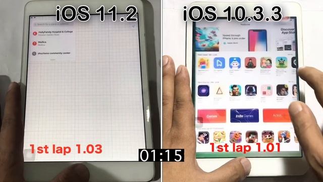 iOS 11.2 vs iOS 10.3.3 speed test on iPad mini 2 | should you update ? смотреть онлайн