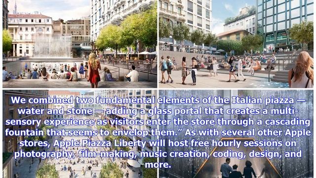 Apple set to open ‘water fountain store' in Milan on Thursday смотреть онлайн