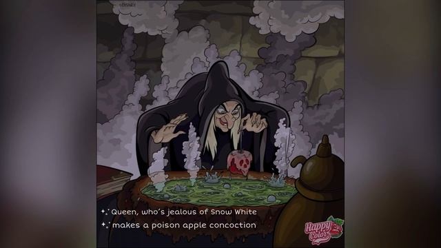 Disney Princess Coloring Series Part 3 - Snow White and The Poison Apple | @fun-puzzles смотреть онлайн