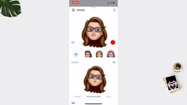 Créer un Memoji sur iPhone (Face ID)