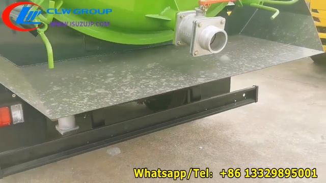ISUZU NPR 190HP 10000liters vacuum sewer suction truck смотреть онлайн