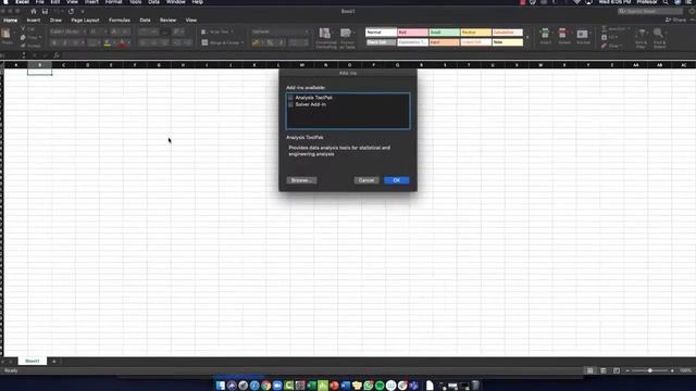 Habilitar Solver and Data Analysis Toolpack en Excel para Mac 2019 смотреть онлайн