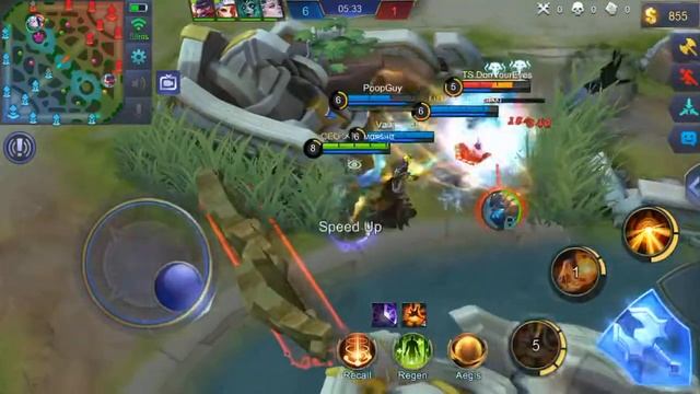 Mobile Legend on Iphone 7. (Claude Gameplay with Epic Skin Matcha Dragon) смотреть онлайн