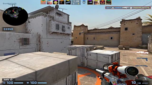 M0NESY De_dust2 Game (43kills) Insane Awp ACE!🤯CSGO M0NESY POV