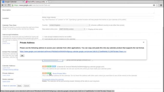 Using iCal feed from Google Calendar with pureholidayhomes.com смотреть онлайн